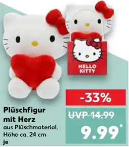 Kaufland Plüschfigur mit Herz Angebot
