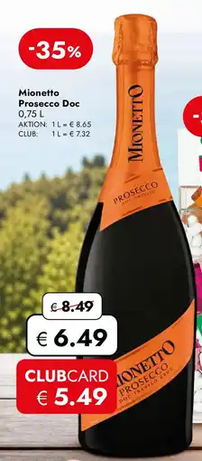 Travel Free Mionetto Prosecco Doc Angebot