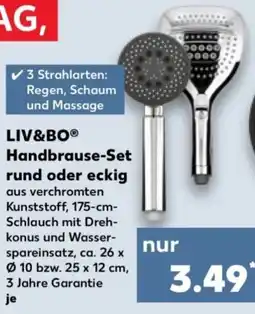 Kaufland LIV&BO Handbrause-Set rund oder eckig Angebot