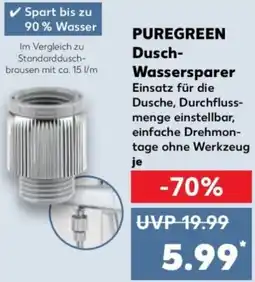 Kaufland PUREGREEN Dusch Wassersparer Angebot