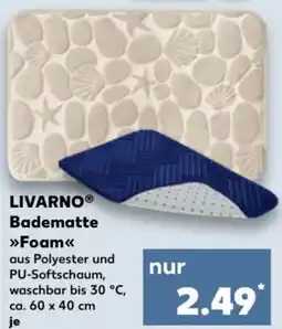 Kaufland LIVARNO Badematte Foam Angebot