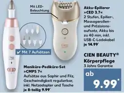 Kaufland CIEN BEAUTY Körperpflege Angebot