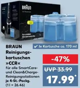 Kaufland BRAUN Reinigungskartuschen CCR Angebot
