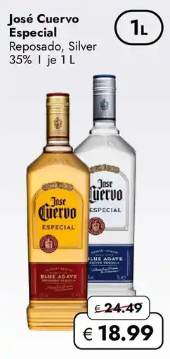 Travel Free José Cuervo Especial Reposado, Silver Angebot