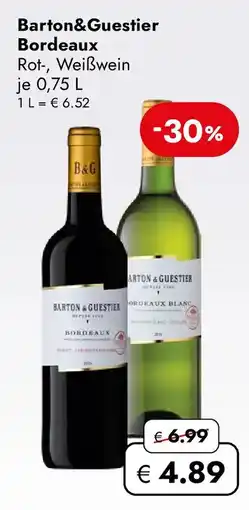 Travel Free Barton&Guestier Bordeaux Angebot