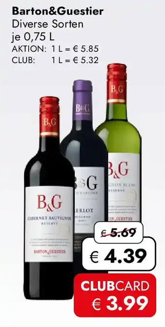 Travel Free Barton&Guestier Angebot