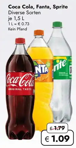 Travel Free Coca Cola, Fanta, Sprite Angebot