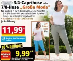 Norma ElleNor 3/4-Caprihose oder 7/8-Hose ,,Große Mode" Angebot