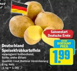 HIT Deutschland Speisekfrühkartoffeln Angebot