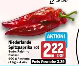 HIT Niederlande Spitzpaprika rot Angebot