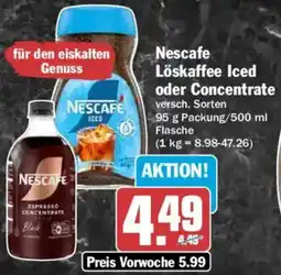HIT Nescafe Löskaffee Iced oder Concentrate Angebot