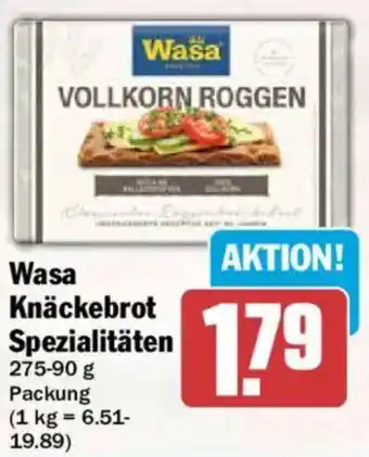 HIT Wasa Knäckebrot Spezialitäten Angebot
