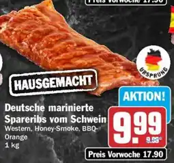 HIT Deutsche marinierte Spareribs vom Schwein Angebot