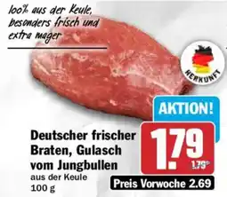 HIT Deutscher frischer Braten, Gulasch vom Jungbullen Angebot
