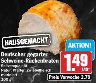 HIT Deutscher gegarter Schweine-Rückenbraten Angebot