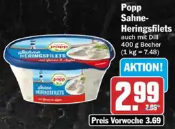 HIT Popp Sahne Heringsfilets Angebot