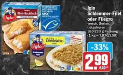 HIT Iglo Schlemmer-Filet oder Filegro Angebot