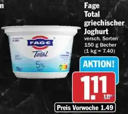 HIT Fage Total griechischer Joghurt Angebot