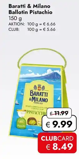 Travel Free Baratti & Milano Ballotin Pistachio Angebot