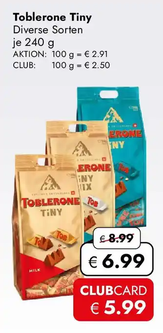 Travel Free Toblerone Tiny Angebot
