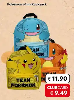 Travel Free Pokémon Mini-Rucksack Angebot