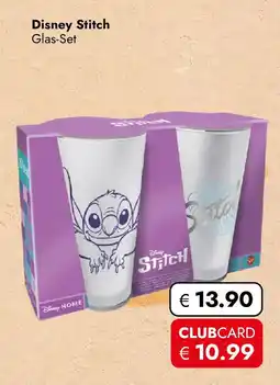 Travel Free Disney Stitch Glas-Set Angebot