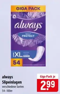 Famila Nord Ost always Slipeinlagen Angebot