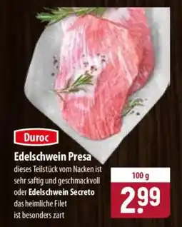 Famila Nord Ost Duroc Edelschwein Presa Angebot