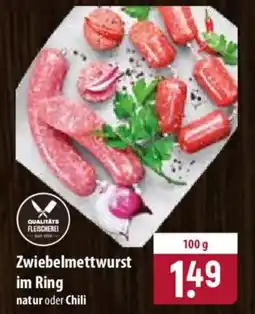 Famila Nord Ost Zwiebelmettwurst im Ring Angebot