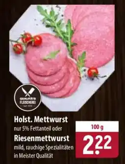 Famila Nord Ost Holst. Mettwurst oder Riesenmettwurst Angebot