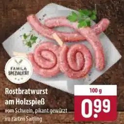 Famila Nord Ost Rostbratwurst am Holzspieẞ Angebot