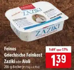 Famila Nord Ost Feinos Griechische Feinkost Zaziki oder Aioli Angebot