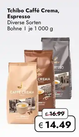 Travel Free Tchibo Caffé Crema, Espresso Angebot