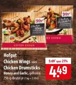 Famila Nord Ost Hofgut Chicken Wings oder Chicken Drumsticks Angebot