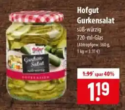 Famila Nord Ost Hofgut Gurkensalat Angebot