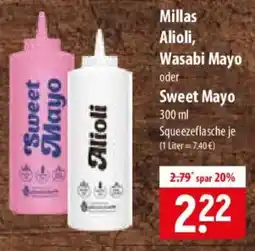 Famila Nord Ost Millas Alioli, Wasabi Mayo oder Sweet Mayo Angebot