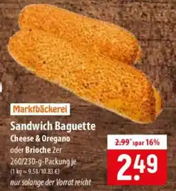 Famila Nord Ost Marktbäckerei Sandwich Baguette Angebot