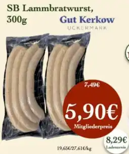 LPG Biomarkt Gut Kerkow SB Lammbratwurst Angebot