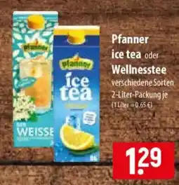 Famila Nord Ost Pfanner ice tea oder Wellnesstee Angebot