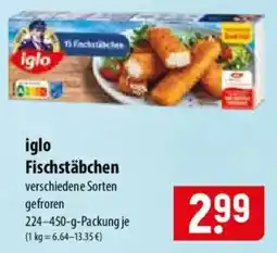 Famila Nord Ost iglo Fischstäbchen Angebot