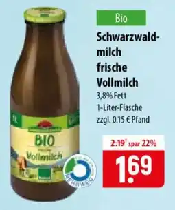 Famila Nord Ost Bio Schwarzwaldmilchfrische Vollmilch Angebot