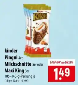 Famila Nord Ost kinder Pingui, Milchschnitte oder Maxi King Angebot