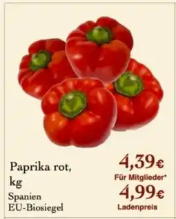 LPG Biomarkt Paprika rot Angebot