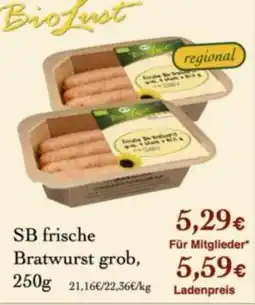 LPG Biomarkt SB frische Bratwurst Angebot