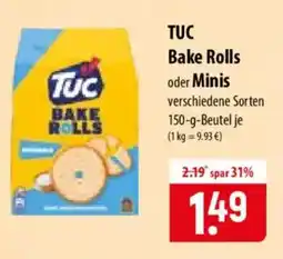 Famila Nord Ost TUC Bake Rolls oder Minis Angebot