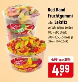 Famila Nord Ost Red Band Fruchtgummi oder Lakritz Angebot