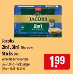 Famila Nord Ost Jacobs 2in1, 3in1 10er oder Sticks 20er Angebot