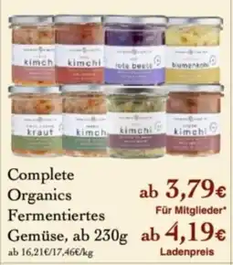 LPG Biomarkt Complete Organics Fermentiertes Gemüse Angebot