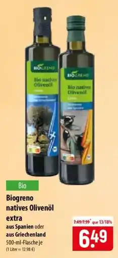 Famila Nord Ost Biogreno natives Olivenöl extra Angebot