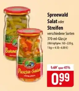 Famila Nord Ost Spreewald Salat oder Streifen Angebot